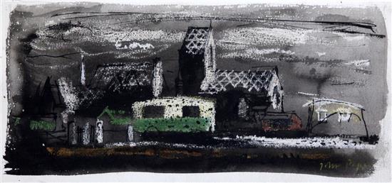 § John Piper (1903-1992) Towyn, North Wales, 1951 6 x 10.75in.